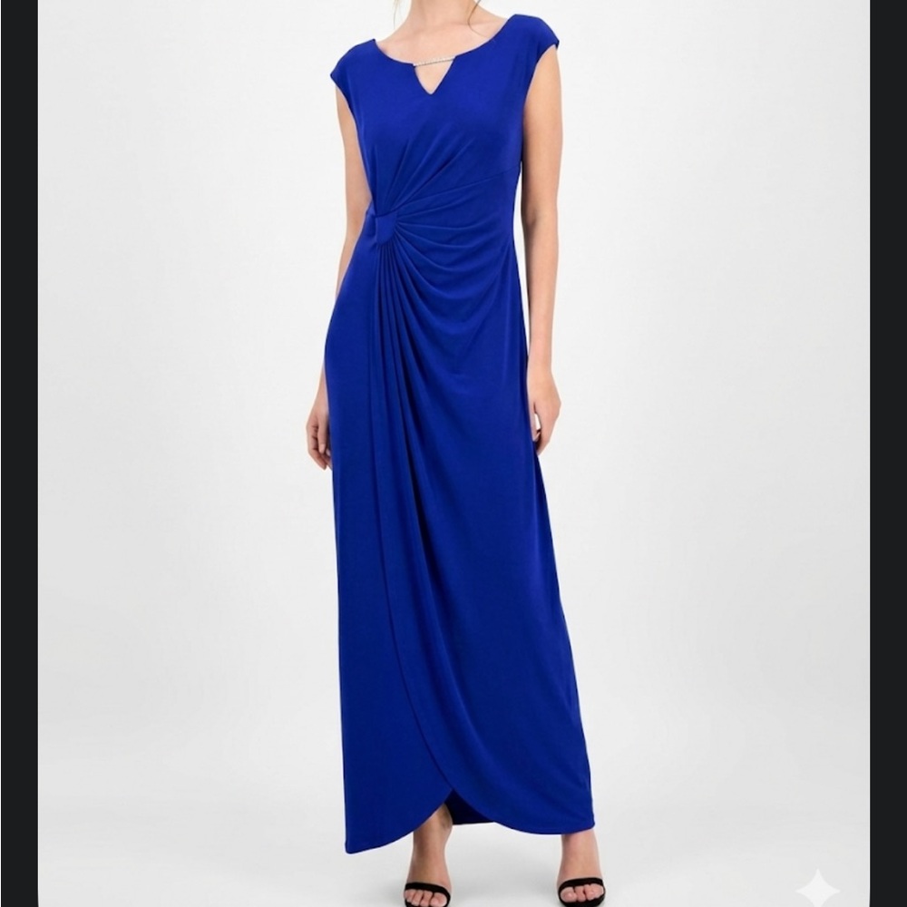 Connected Apparel Royal Blue Formal Dress